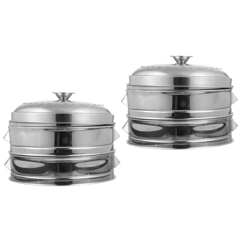 Kochtopf, Topf 2 Sets Edelstahl Dampfgarer