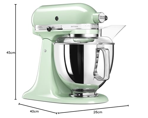 KitchenAid Küchenmaschine I Artisan I Kippbarem Food Processor I Teigknetmaschine mit 5 Zubehör |