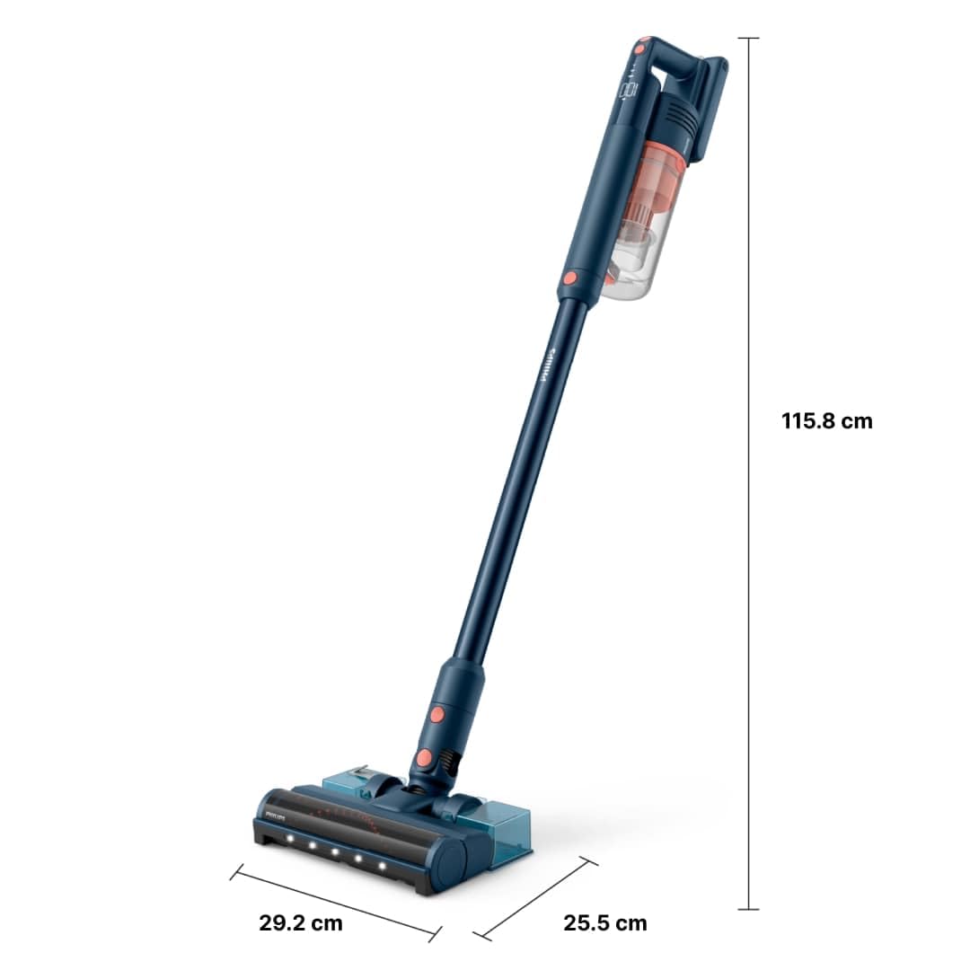 Philips 5000-Serie Kabelloser Staubsauger, für Weiche und Harte Böden, Holzböden, Aufsteckbares Aquamodul, leicht 1,5kg, 60 Minuten Laufzeit,