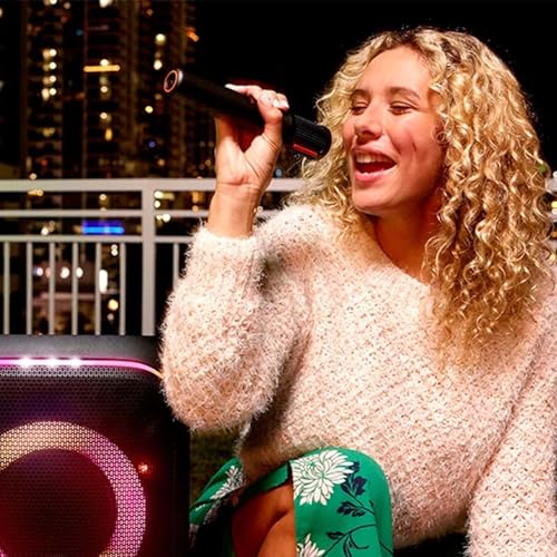 JBL PartyBox Wireless Mic – Set mit zwei digitalen kabellosen Mikrofonen und eingebautem Popfilter – Zubehör für die JBL PartyBox