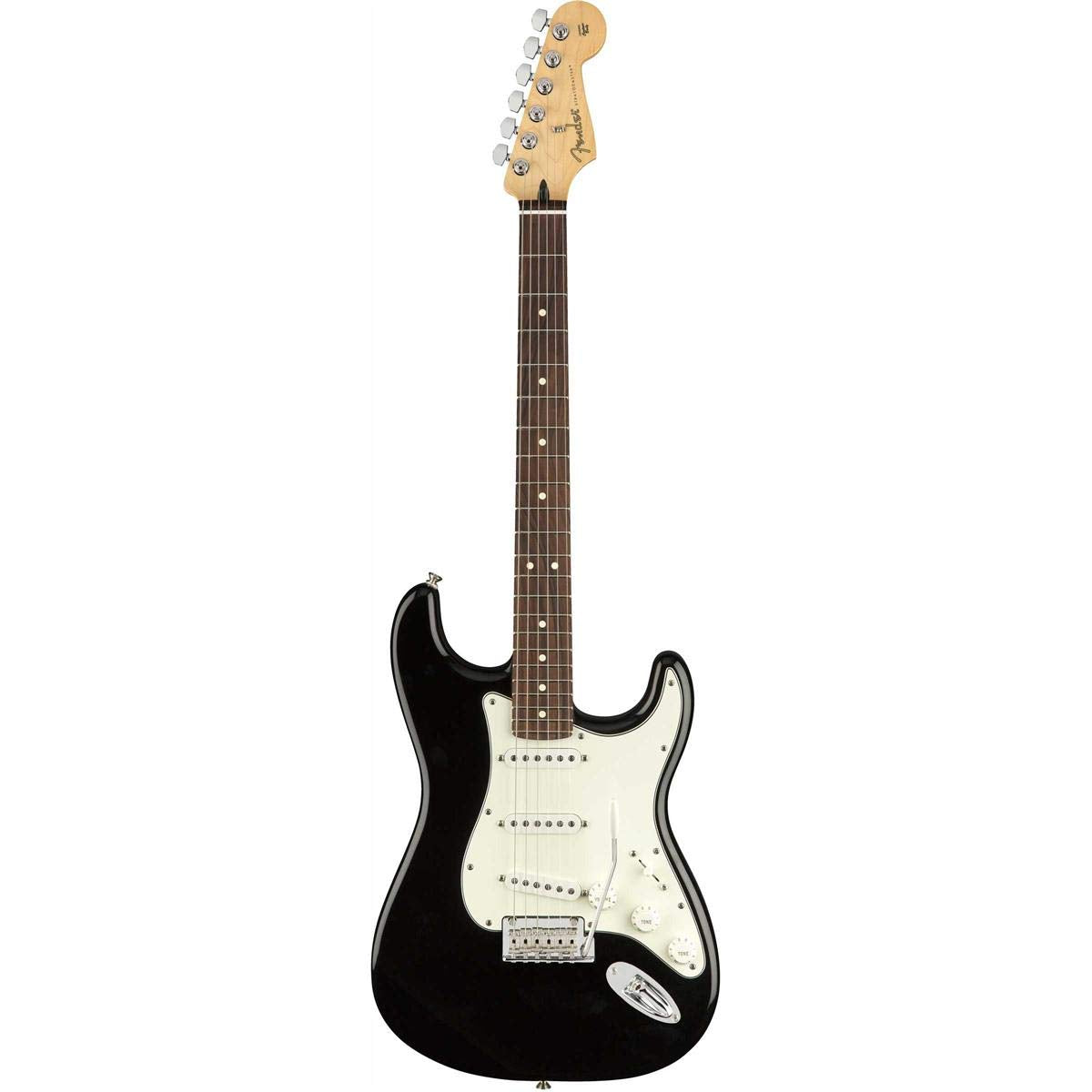 Fender Player Stratocaster SSS E-Gitarre, mit 2 Jahren Garantie, schwarz, Pau Ferro Griffbrett
