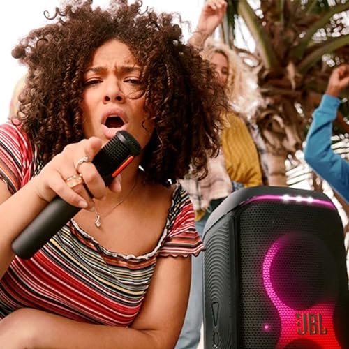 JBL PartyBox Wireless Mic – Set mit zwei digitalen kabellosen Mikrofonen und eingebautem Popfilter – Zubehör für die JBL PartyBox