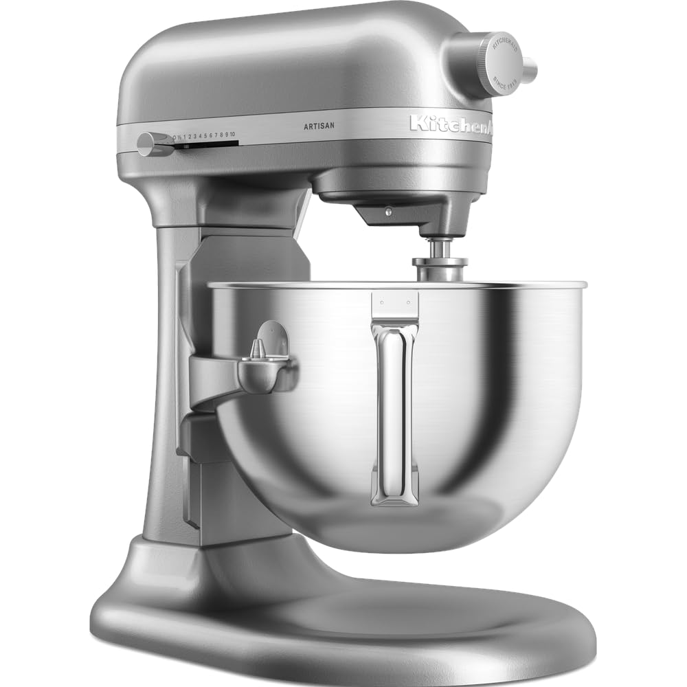 KitchenAid Küchenmaschine | Artisan | Multifunktionaler Küchenroboter mit Schüsselheber | Mit 5 Zubehörteilen