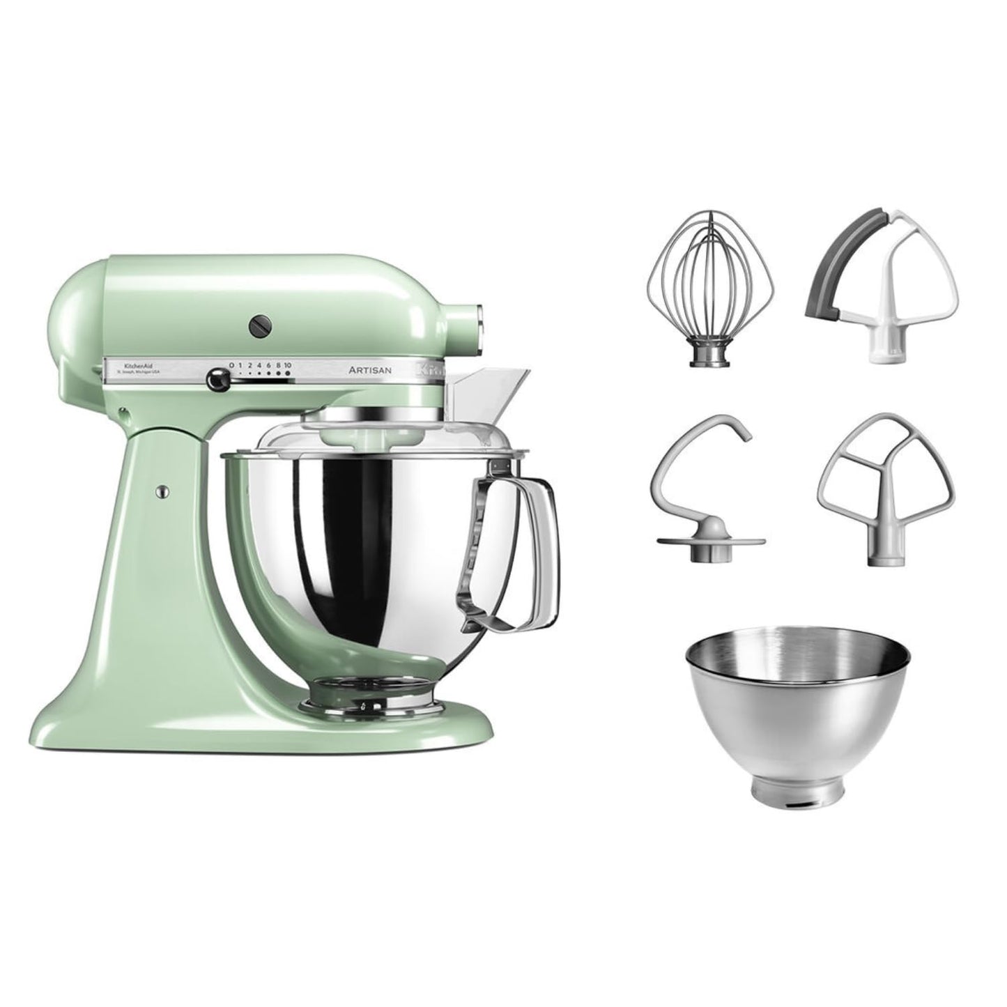 KitchenAid Küchenmaschine I Artisan I Kippbarem Food Processor I Teigknetmaschine mit 5 Zubehör |