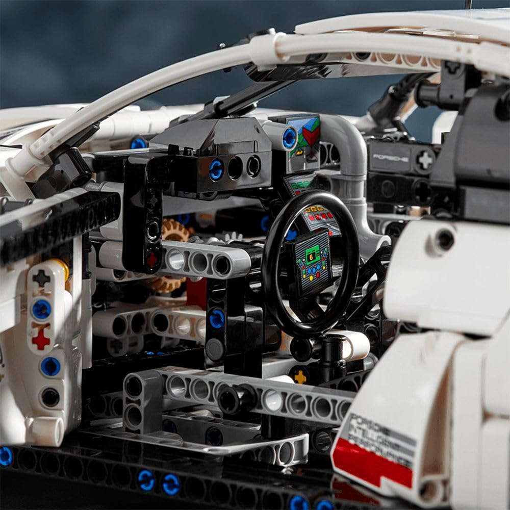 LEGO Technic Porsche 911 RSR, Rennauto Bausatz für Fortgeschrittene,