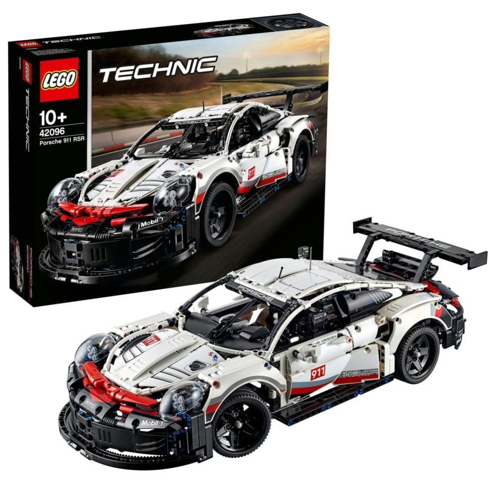 LEGO Technic Porsche 911 RSR, Rennauto Bausatz für Fortgeschrittene,