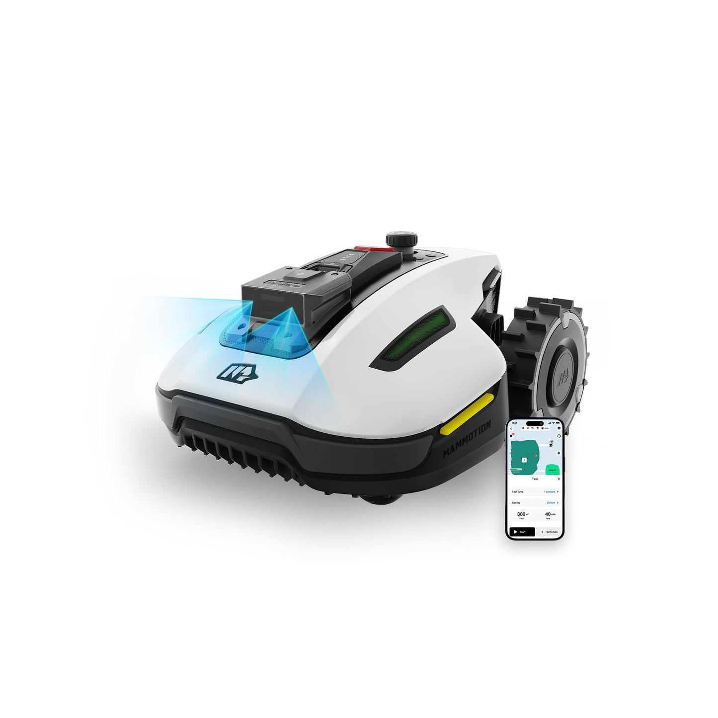 MAMMOTION YUKA Mini 500 Mähroboter ohne Begrenzungskabel, NetRTK+Vision, Keine RTK-Antenne erforderlich,