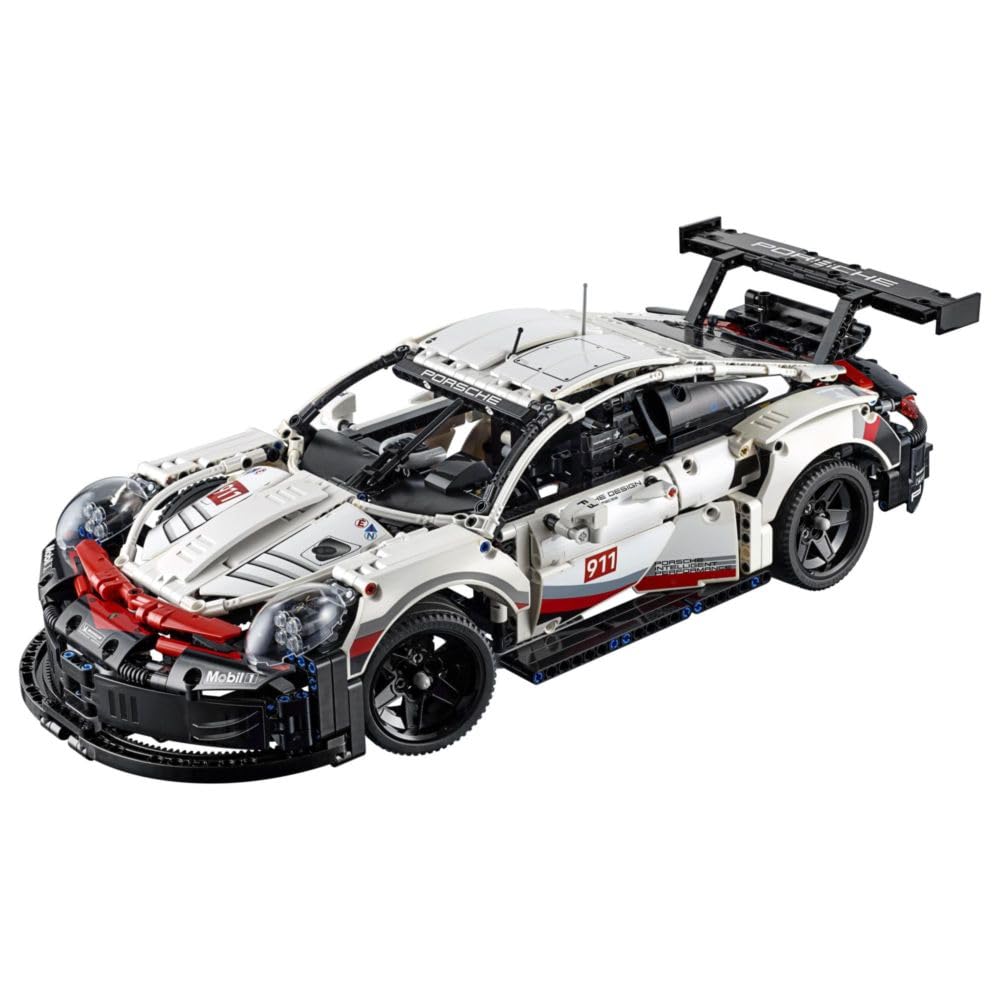 LEGO Technic Porsche 911 RSR, Rennauto Bausatz für Fortgeschrittene,