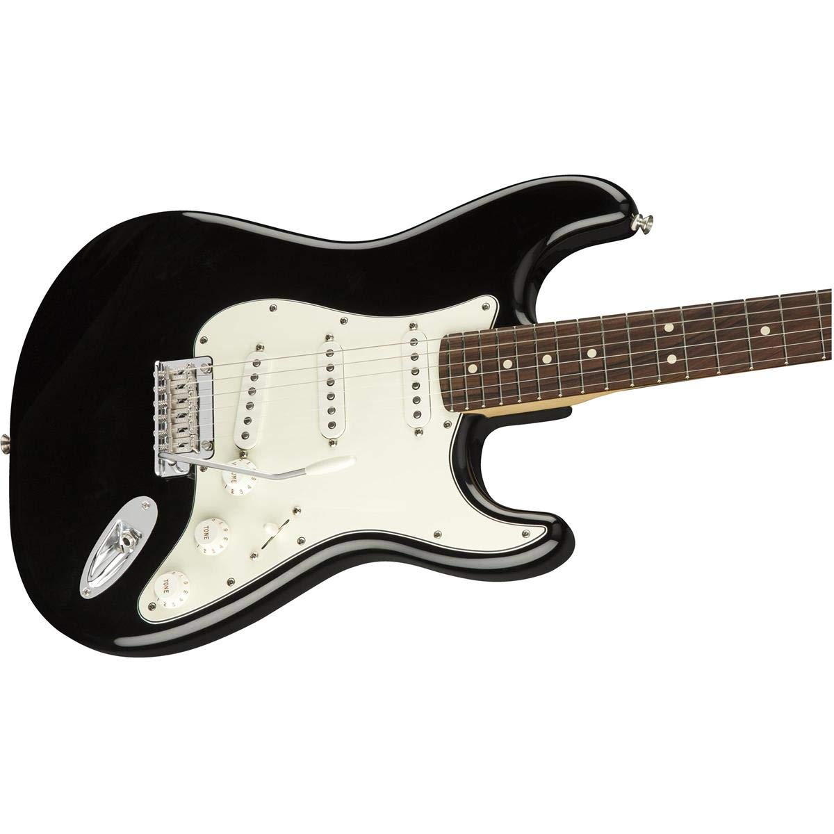 Fender Player Stratocaster SSS E-Gitarre, mit 2 Jahren Garantie, schwarz, Pau Ferro Griffbrett