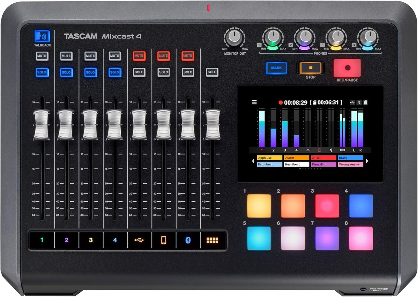 Tascam Mixcast 4 – für Podcaster, Videocaster, Streamer und Content Creator.
