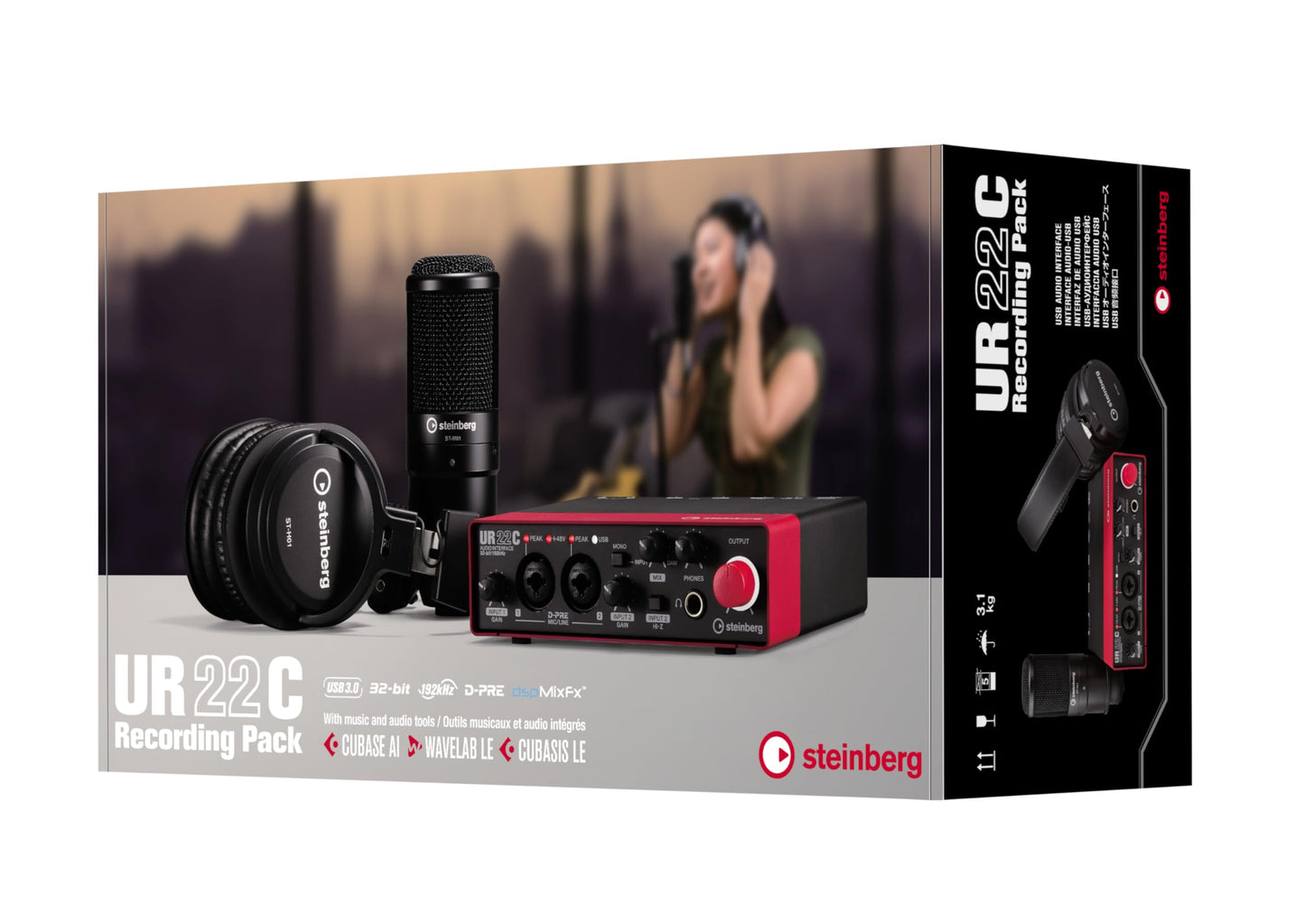 Steinberg UR22C Recording Pack - UR22C USB 3.0 Audio-Interface,