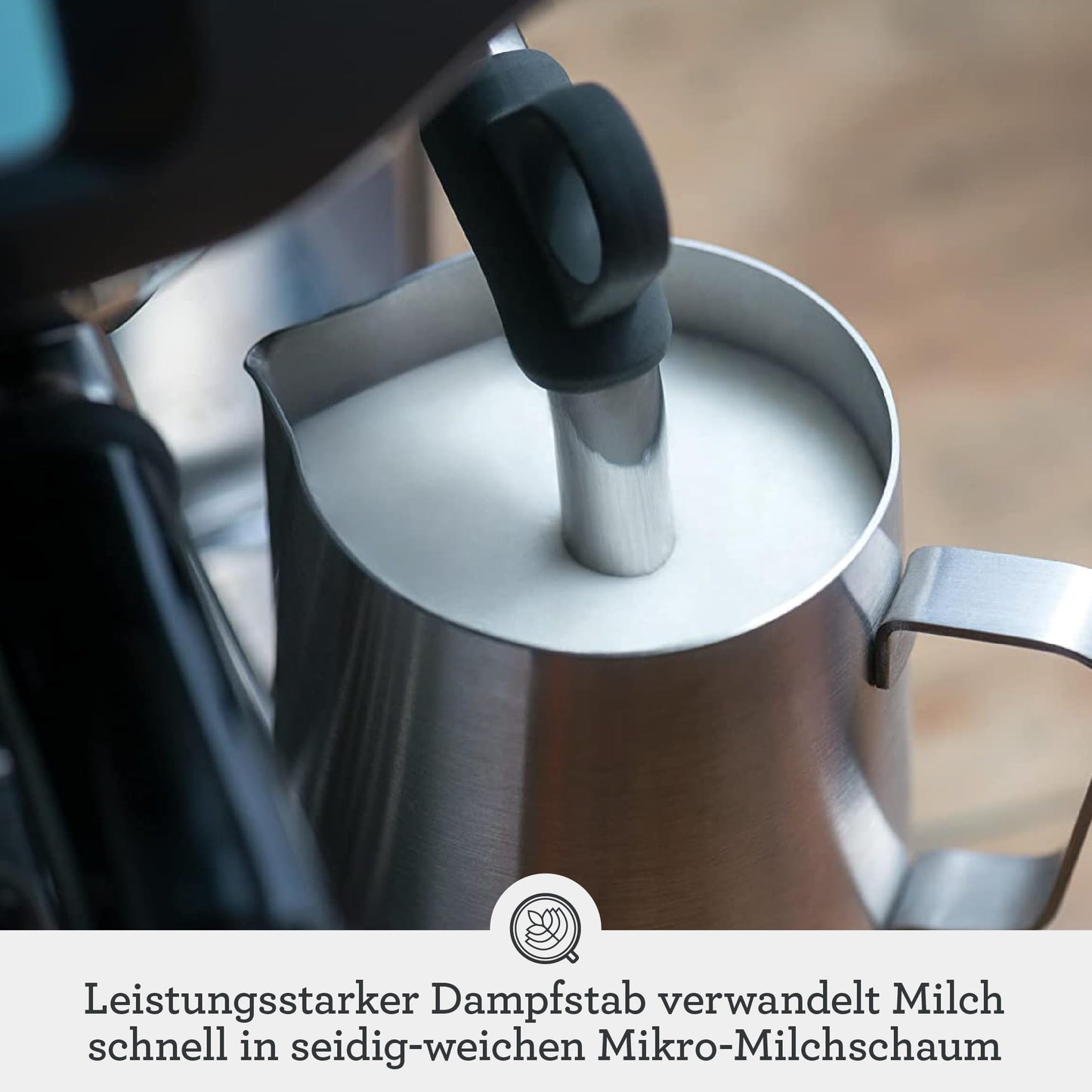 Sage Appliances Barista Pro Espressomaschine und Kaffeemaschine mit Milchaufschäumer, Siebträgermaschine, SES878, Gebürsteter Edelstahl