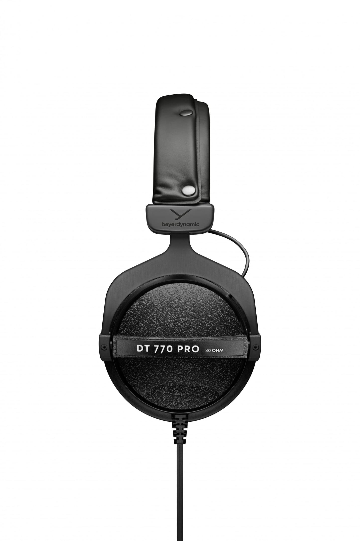 beyerdynamic DT 770 PRO 80 Ohm Over-Ear-Studiokopfhörer in schwarz. Geschlossene Bauweise, kabelgebunden für professionelles Recording und Monitoring
