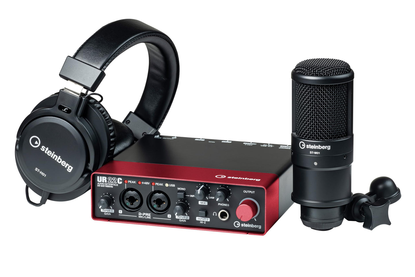 Steinberg UR22C Recording Pack - UR22C USB 3.0 Audio-Interface,
