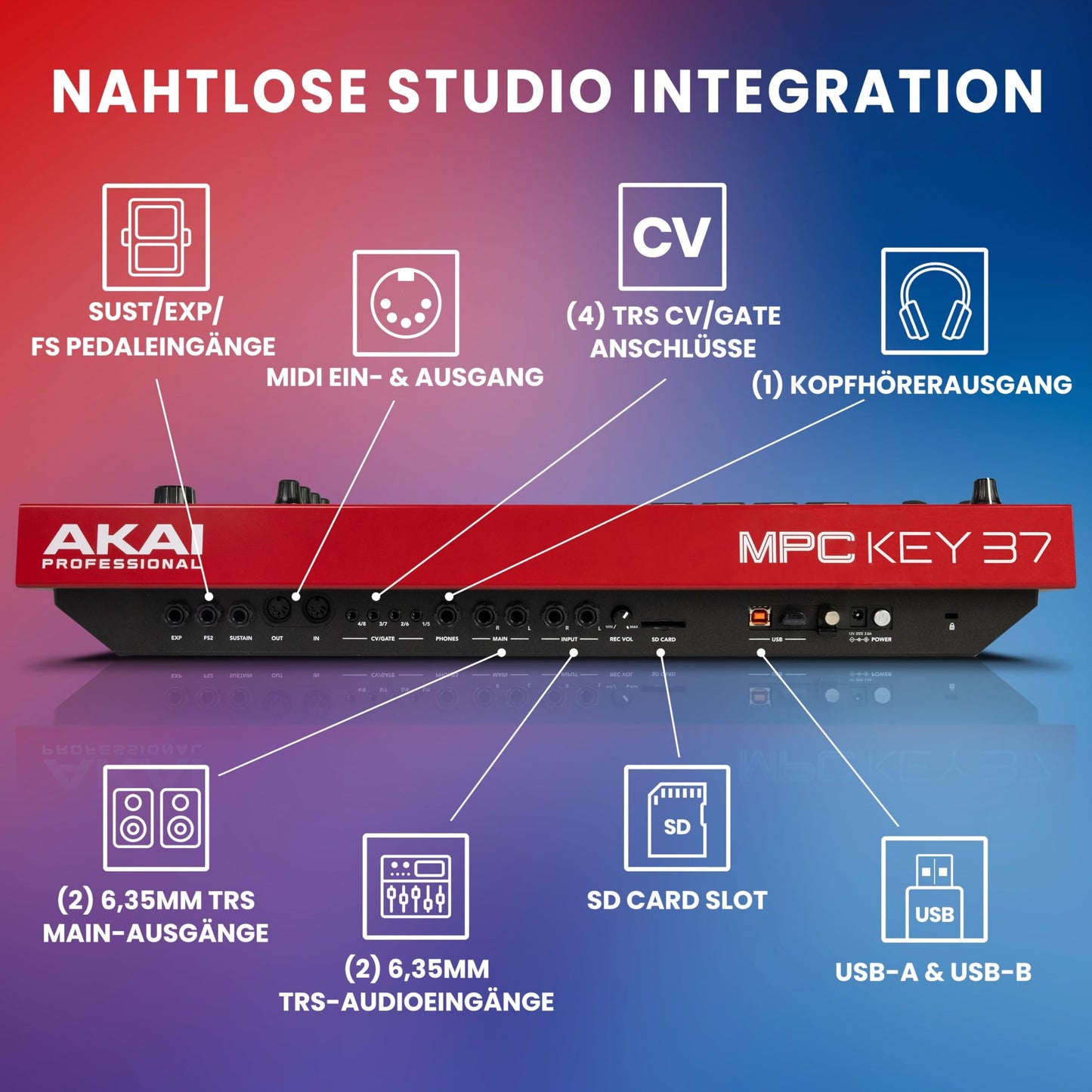 AKAI Professional MPC Key 37 Standalone Production Workstation,