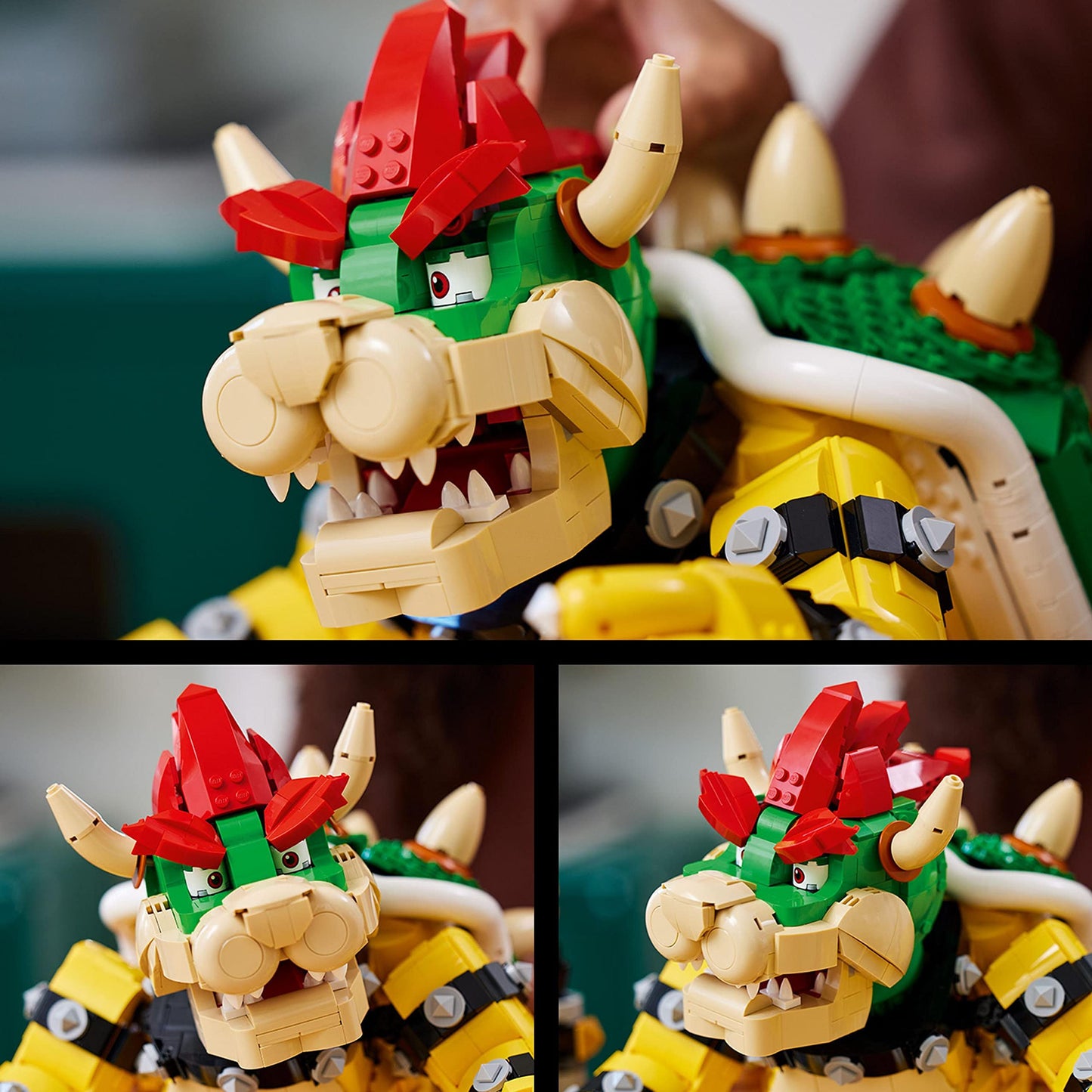 LEGO Super Mario Der mächtige Bowser, 3D-Modell-Bausatz, großes Set mit beweglicher Figur zum Sammeln, inkl. Duellplattform,