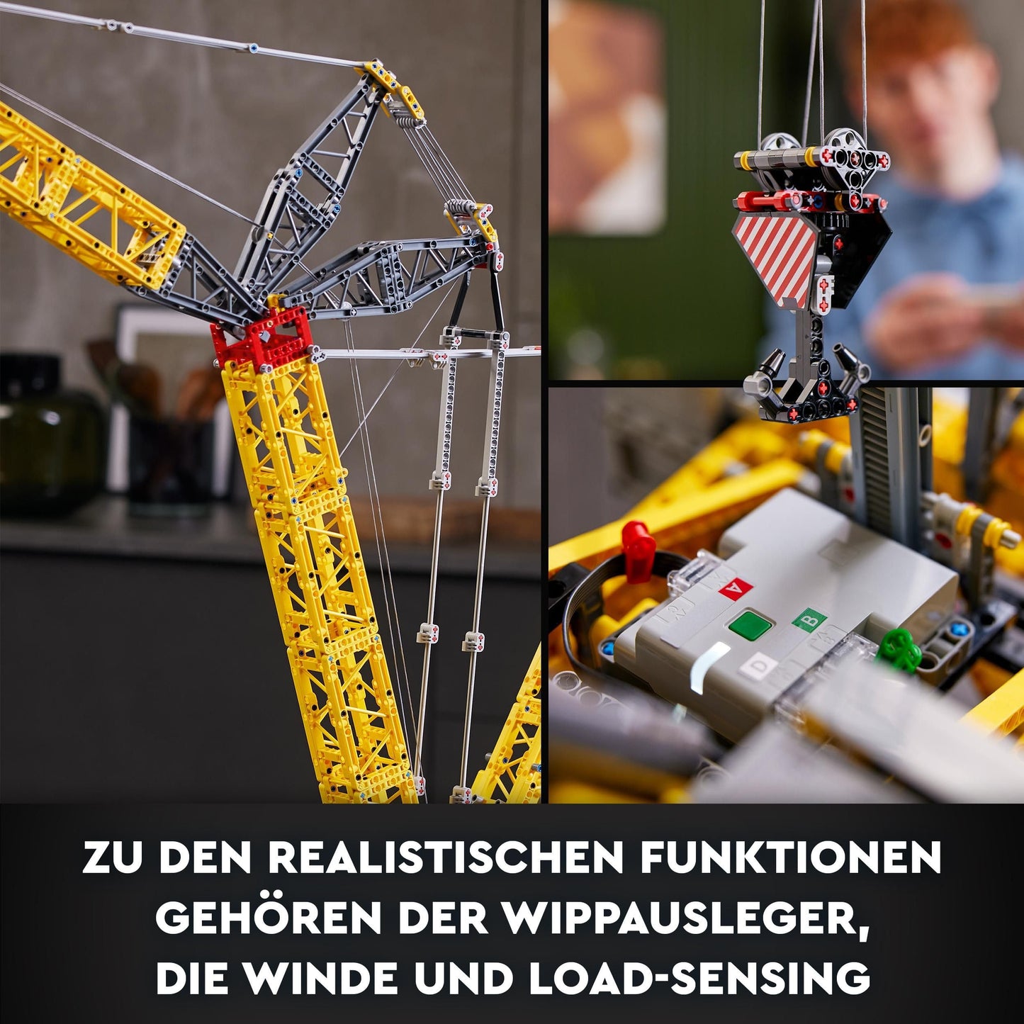 LEGO Technic Liebherr LR 13000 Raupenkran Set, Baue das ultimative ferngesteuerte Baufahrzeug-Modell mit Control+ App,