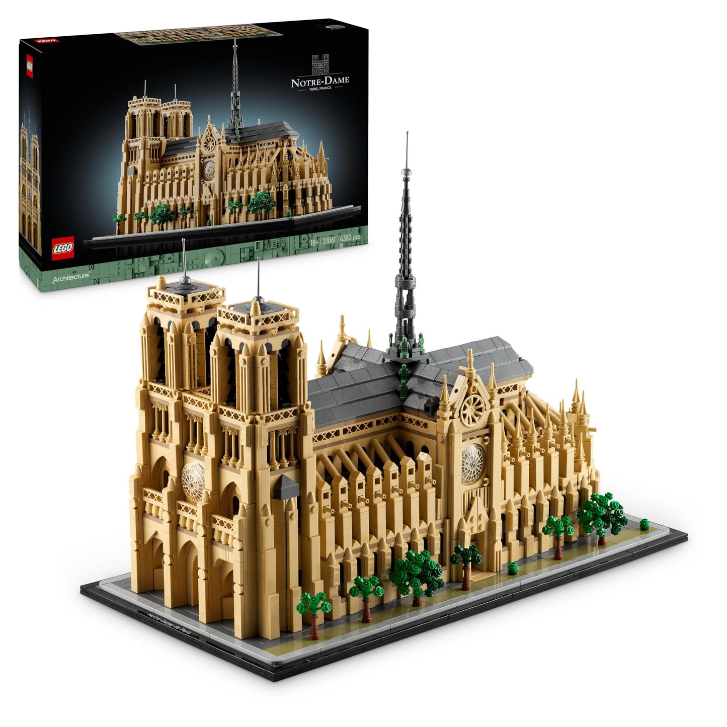 LEGO Architecture Notre-Dame de Paris, Sammlerstück für Erwachsene, Souvenir aus Frankreich, Geschenk für Frauen, Männer,