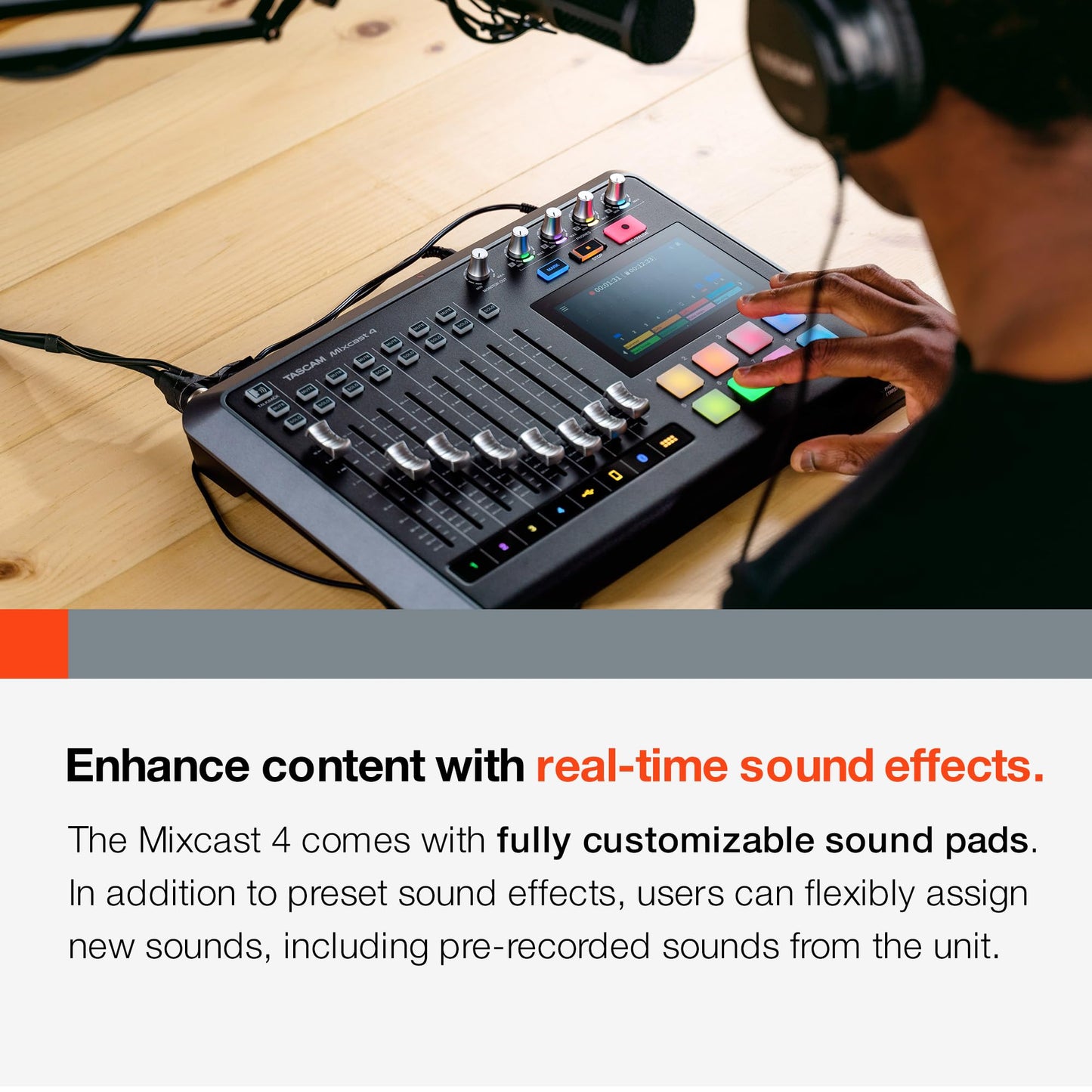 Tascam Mixcast 4 – für Podcaster, Videocaster, Streamer und Content Creator.