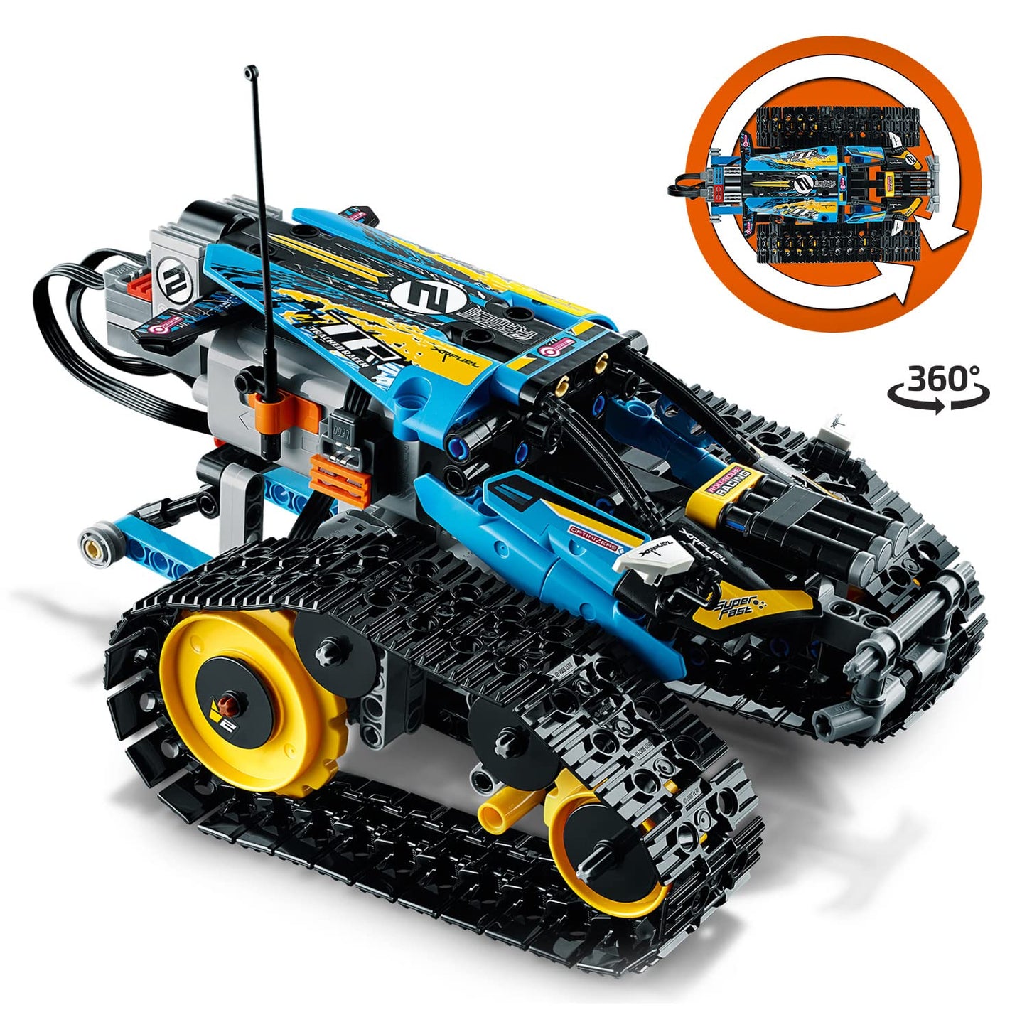 LEGO 42095 Technic Ferngesteuerter Stunt-Racer, ferngesteuertes Auto, Modellauto, RC Rennauto,