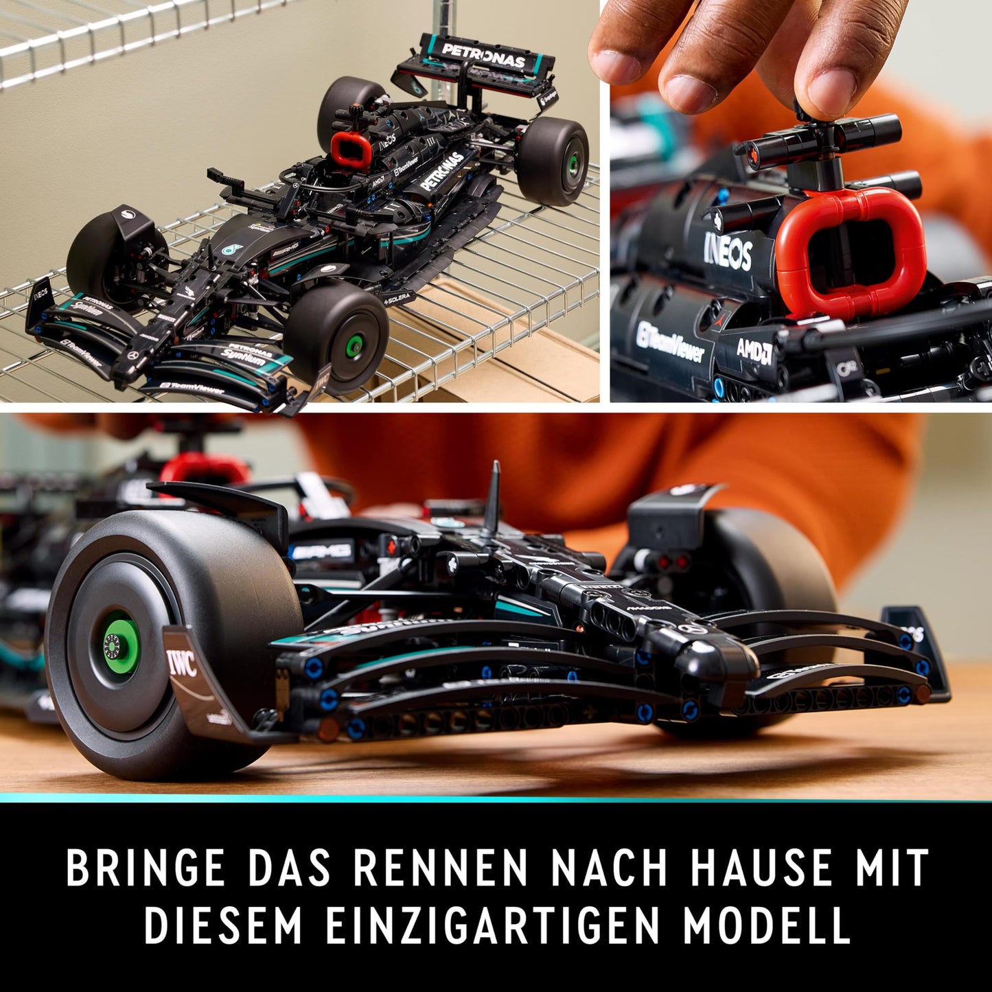 LEGO Technic Mercedes-AMG F1 W14 E Performance Set für Erwachsene, Maßstabsgetreuer Rennwagen Modellbausatz,