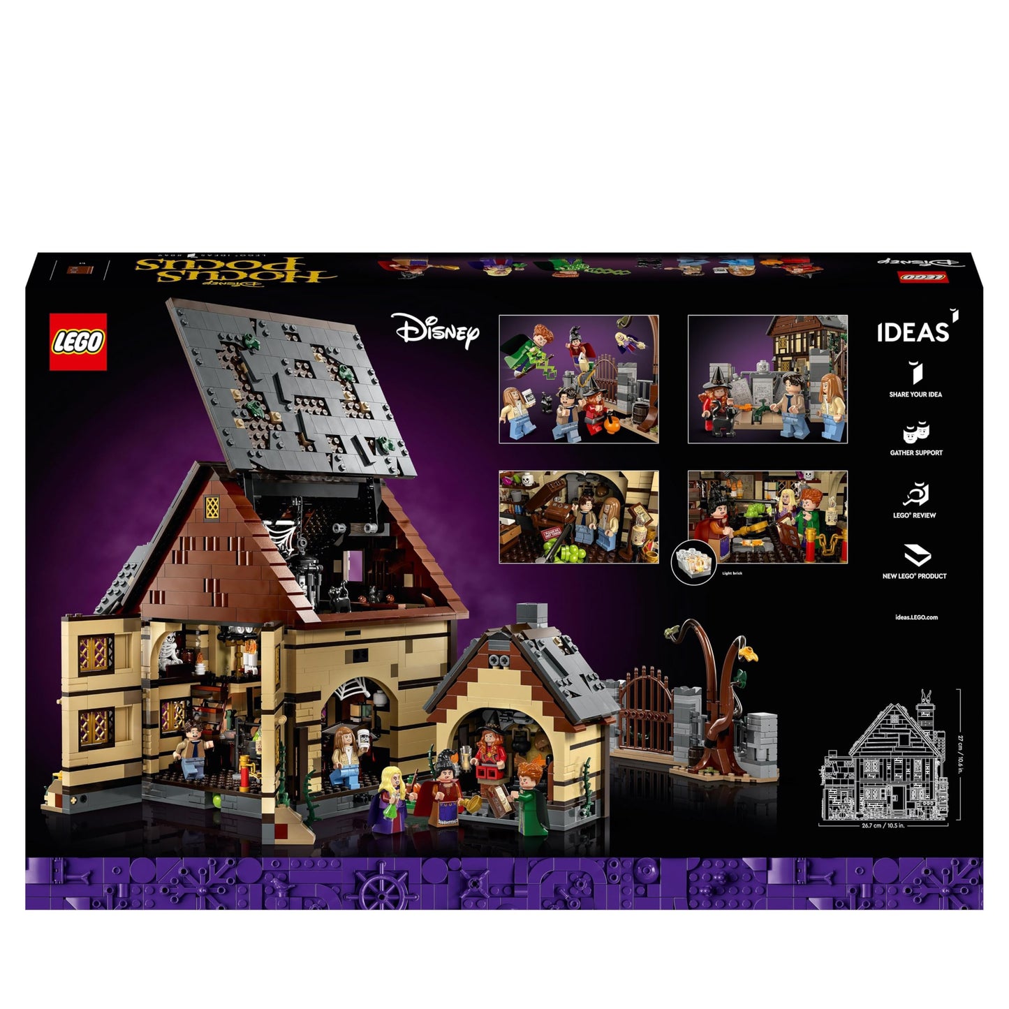 LEGO Ideas Hocus Pocus: Das Hexenhaus der Sanderson-Schwestern Set, Bausatz zum Sammeln für Erwachsene mit Haus,
