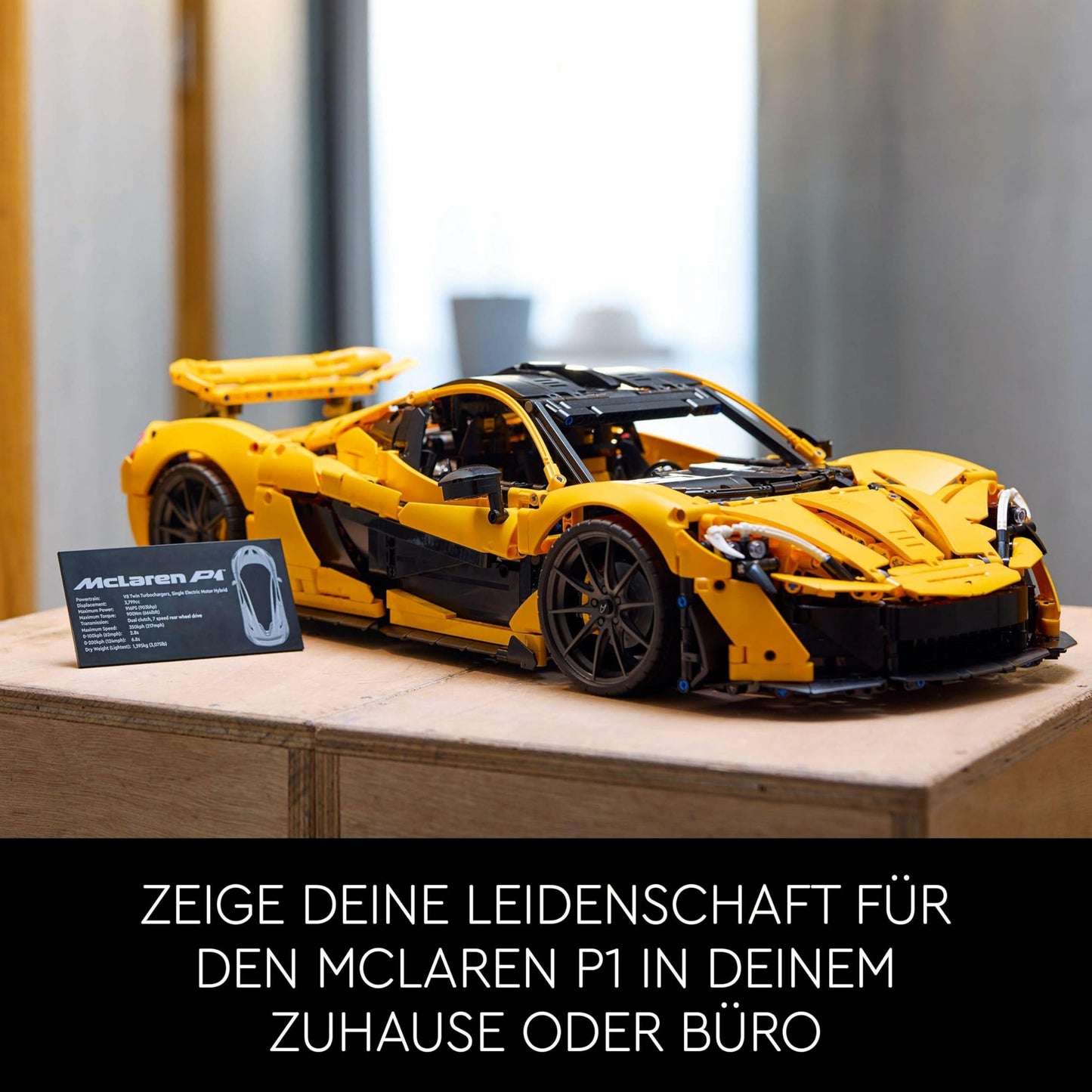 LEGO Technic McLaren P1, Set mit Supersportwagen für Erwachsene, Geschenk für Autofans,