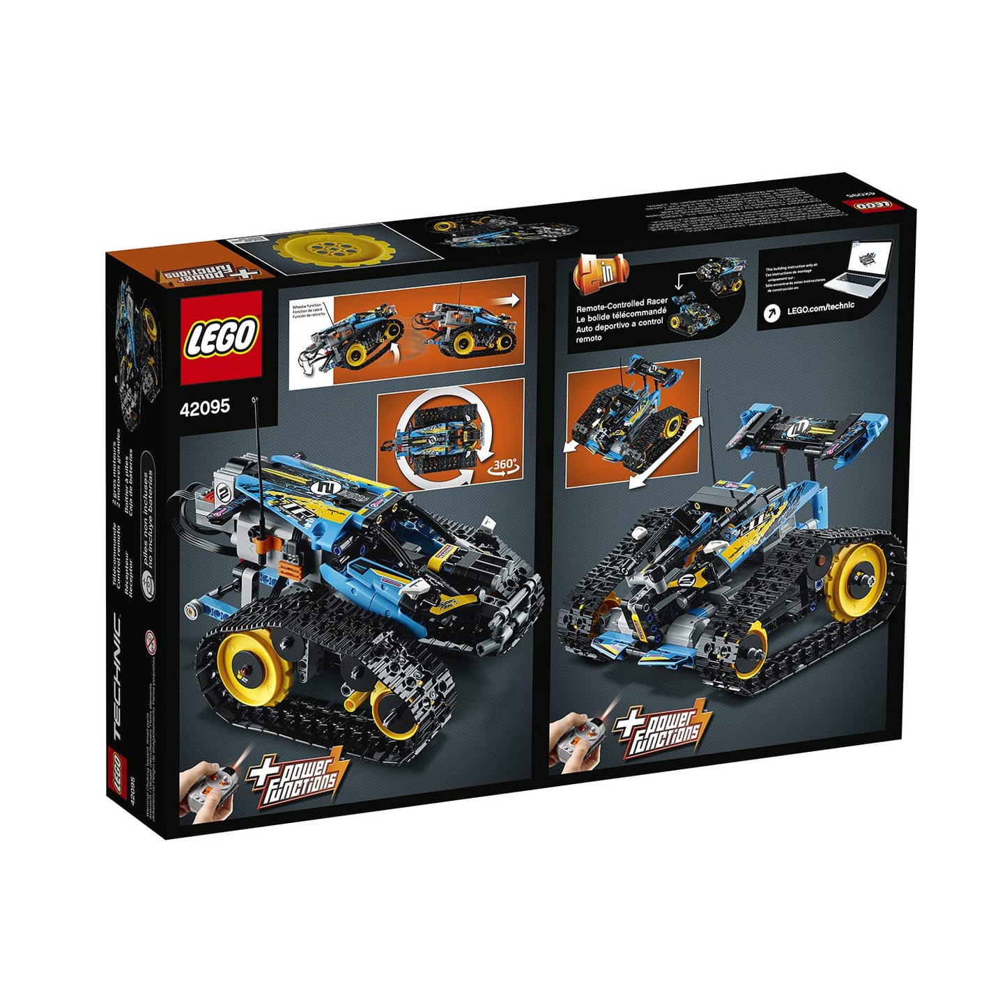 LEGO 42095 Technic Ferngesteuerter Stunt-Racer, ferngesteuertes Auto, Modellauto, RC Rennauto,