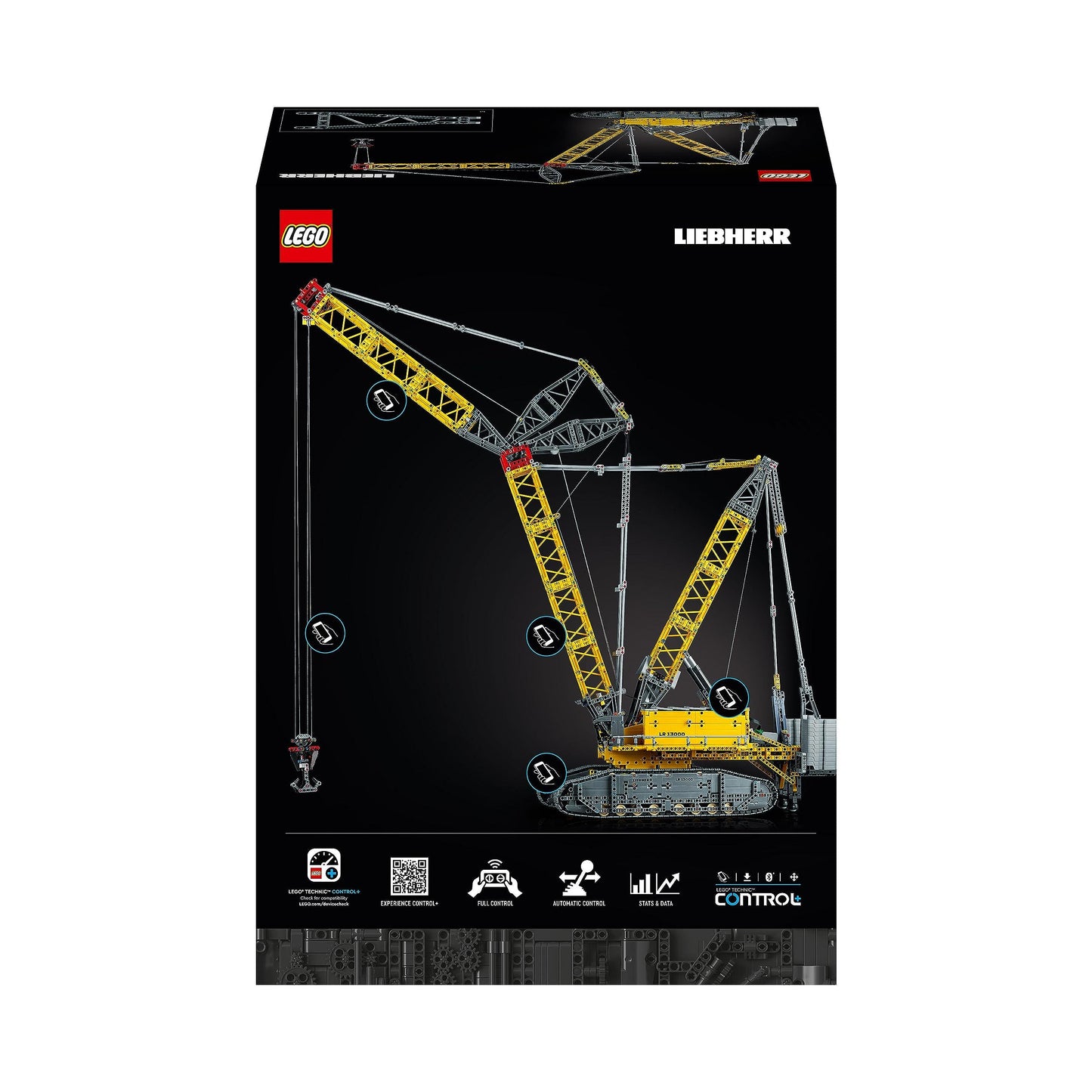LEGO Technic Liebherr LR 13000 Raupenkran Set, Baue das ultimative ferngesteuerte Baufahrzeug-Modell mit Control+ App,
