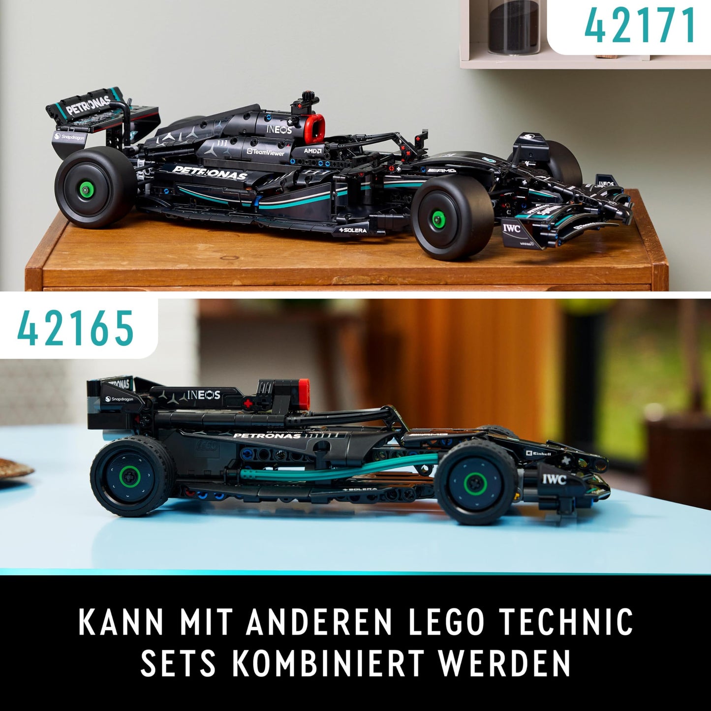 LEGO Technic Mercedes-AMG F1 W14 E Performance Set für Erwachsene, Maßstabsgetreuer Rennwagen Modellbausatz,