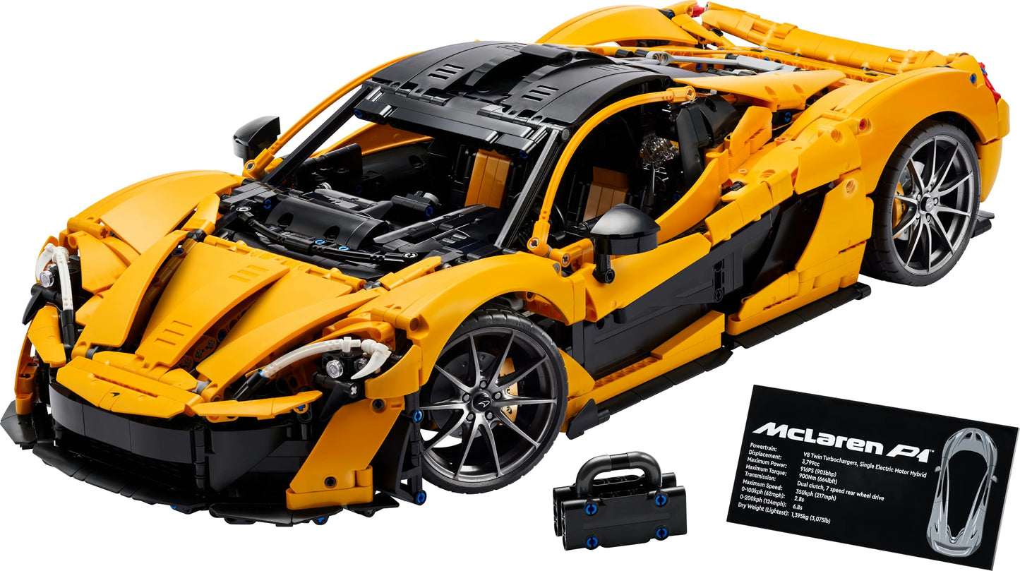LEGO Technic McLaren P1, Set mit Supersportwagen für Erwachsene, Geschenk für Autofans,