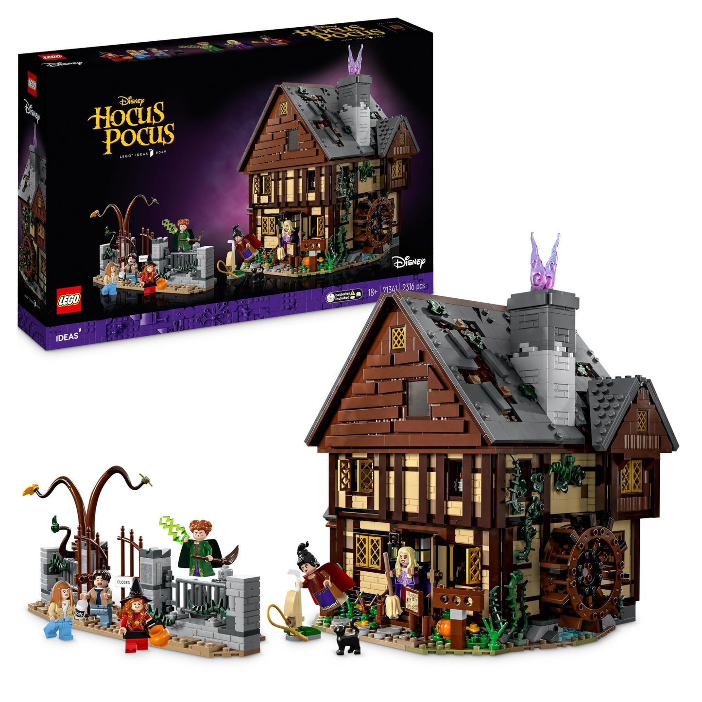 LEGO Ideas Hocus Pocus: Das Hexenhaus der Sanderson-Schwestern Set, Bausatz zum Sammeln für Erwachsene mit Haus,
