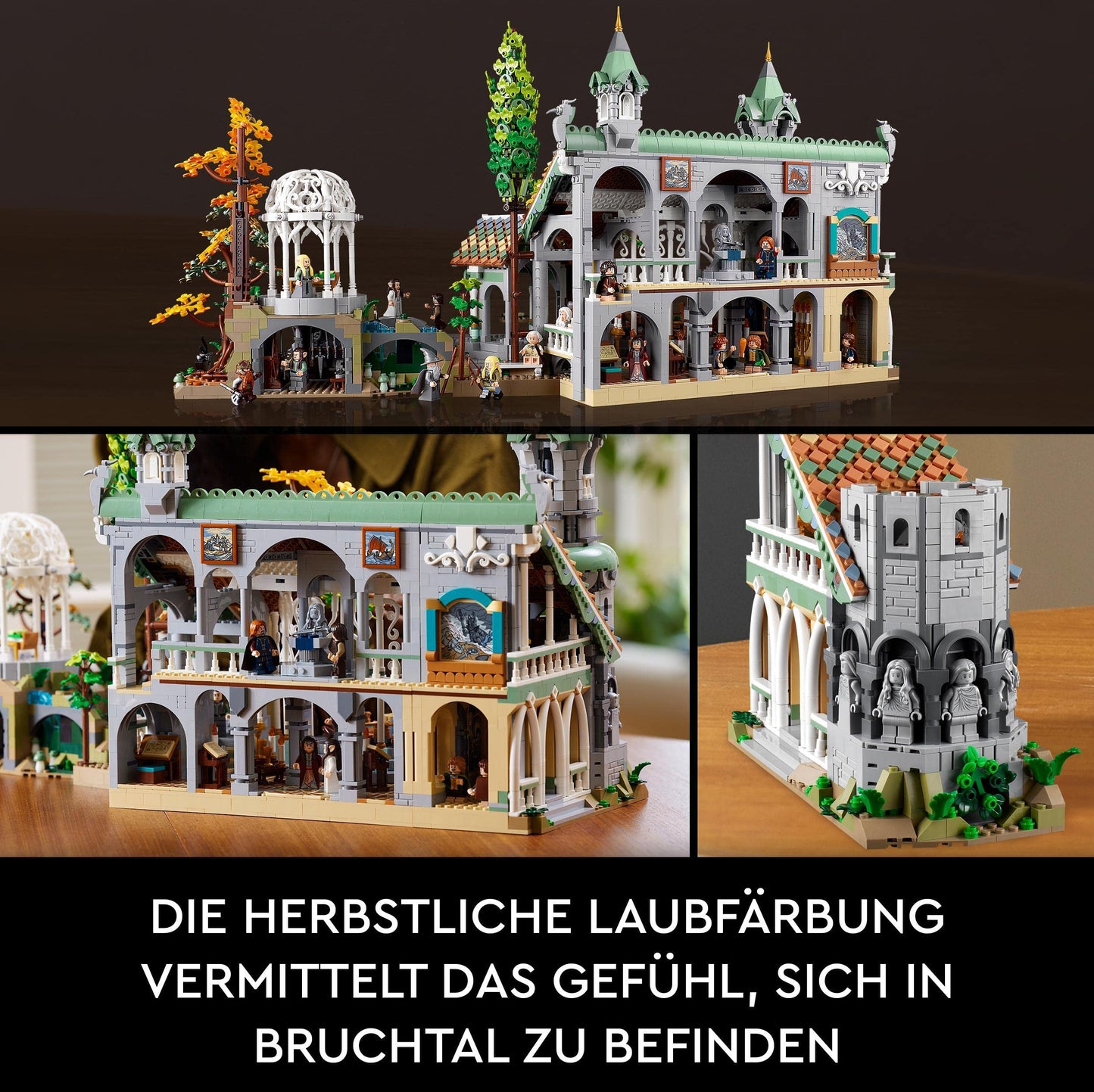 LEGO Icons Der Herr Der Ringe: Bruchtal - Set zum Sammeln und Ausstellen für Erwachsene mit 15 einzigartigen Minifiguren inkl.