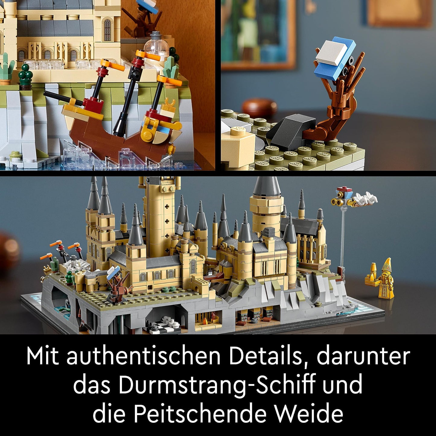LEGO Harry Potter Schloss Hogwarts mit Schlossgelände - Set zum Sammeln für Erwachsene inkl. Hauptturm & Astronomieturm,