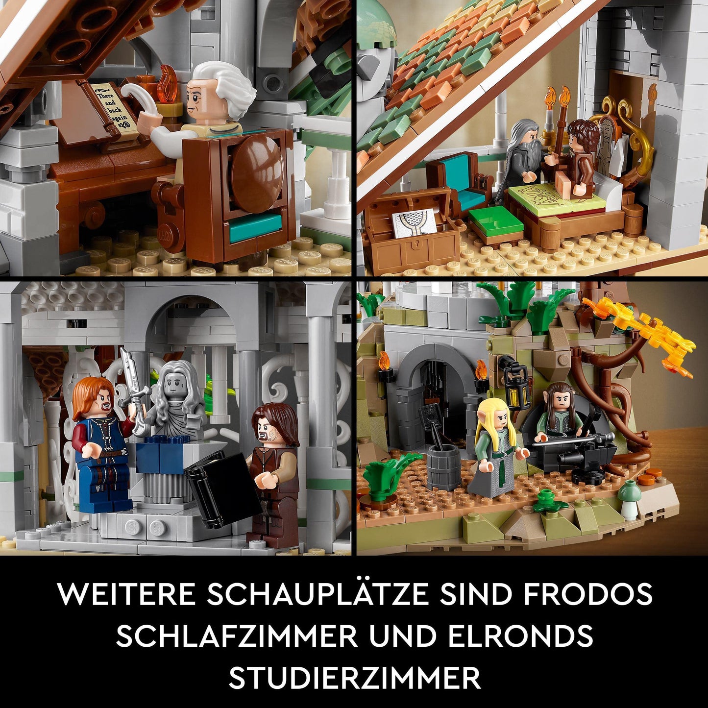 LEGO Icons Der Herr Der Ringe: Bruchtal - Set zum Sammeln und Ausstellen für Erwachsene mit 15 einzigartigen Minifiguren inkl.