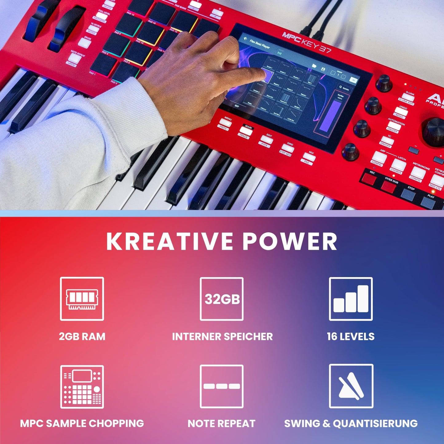 AKAI Professional MPC Key 37 Standalone Production Workstation,