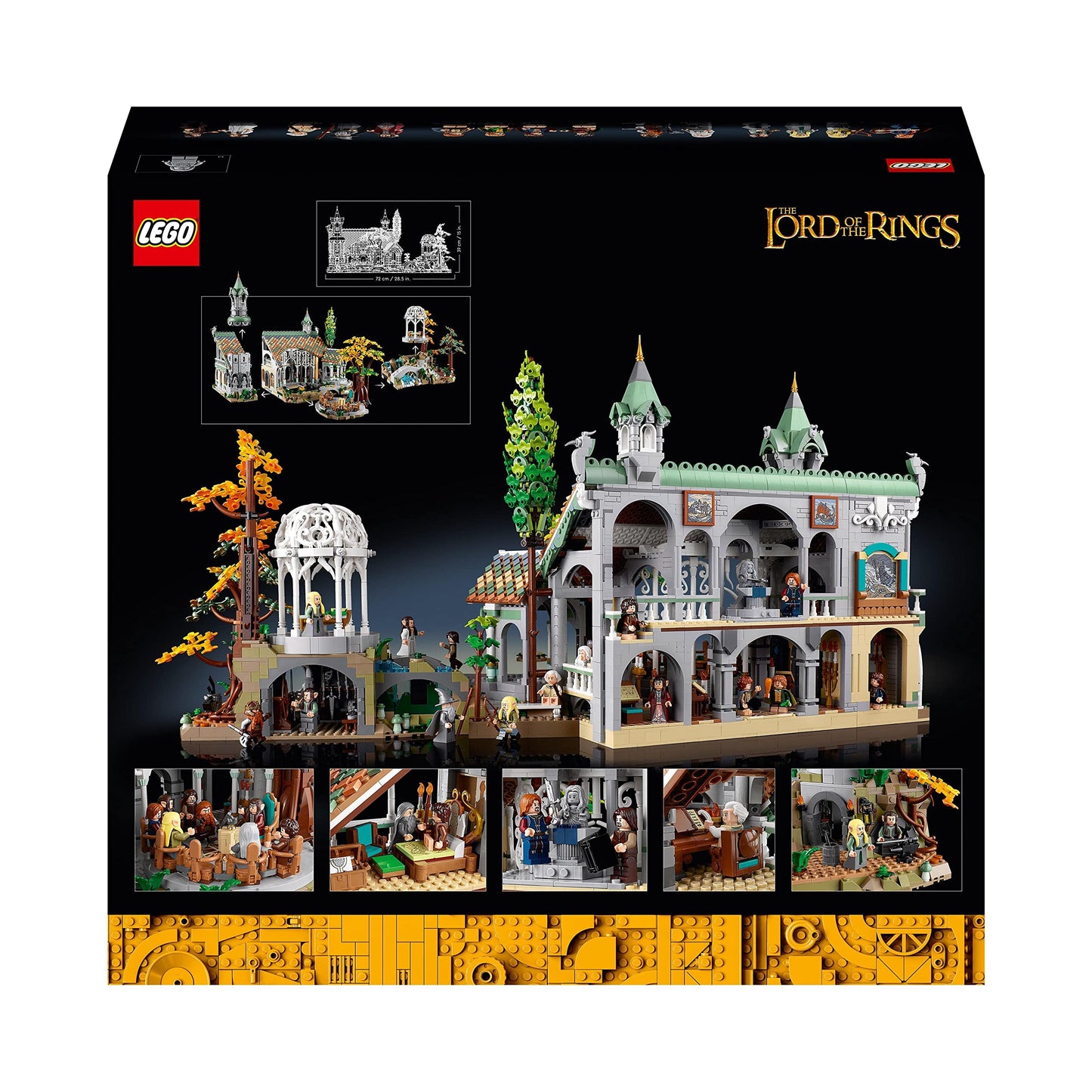 LEGO Icons Der Herr Der Ringe: Bruchtal - Set zum Sammeln und Ausstellen für Erwachsene mit 15 einzigartigen Minifiguren inkl.