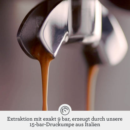 Sage Appliances Barista Pro Espressomaschine und Kaffeemaschine mit Milchaufschäumer, Siebträgermaschine, SES878, Gebürsteter Edelstahl