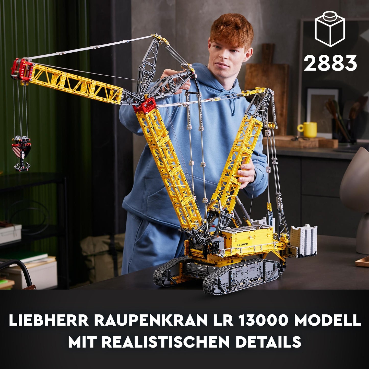 LEGO Technic Liebherr LR 13000 Raupenkran Set, Baue das ultimative ferngesteuerte Baufahrzeug-Modell mit Control+ App,