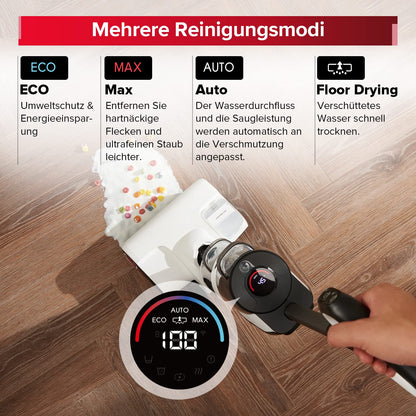 roborock Dyad Pro Nass Trockensauger Kabelloser Staubsauger 17000pa Automatische Trocknung & Selbstreinigend Wischsauger mit APP-Steuerung,