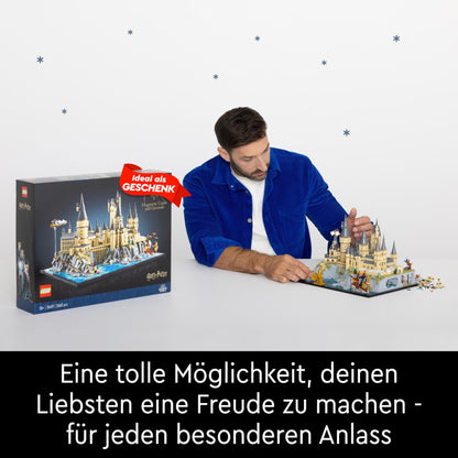 LEGO Harry Potter Schloss Hogwarts mit Schlossgelände - Set zum Sammeln für Erwachsene inkl. Hauptturm & Astronomieturm,