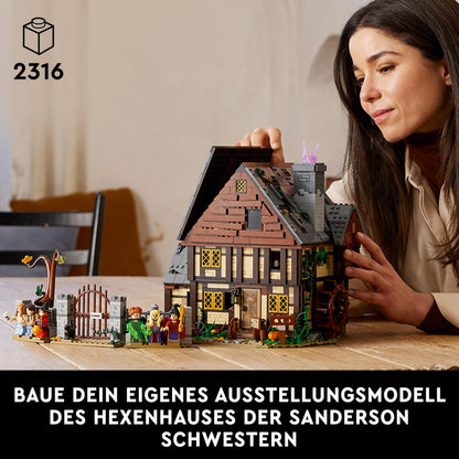 LEGO Ideas Hocus Pocus: Das Hexenhaus der Sanderson-Schwestern Set, Bausatz zum Sammeln für Erwachsene mit Haus,