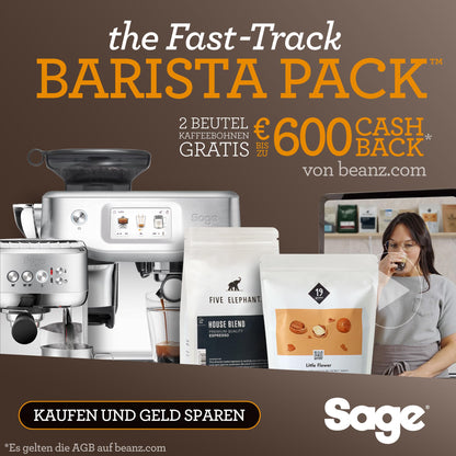 Sage - The Barista Express - Kaffeemaschine mit manuellem Milchaufschäumer & integriertem Mahlwerk - 16 Mahlgradeinstellungen,