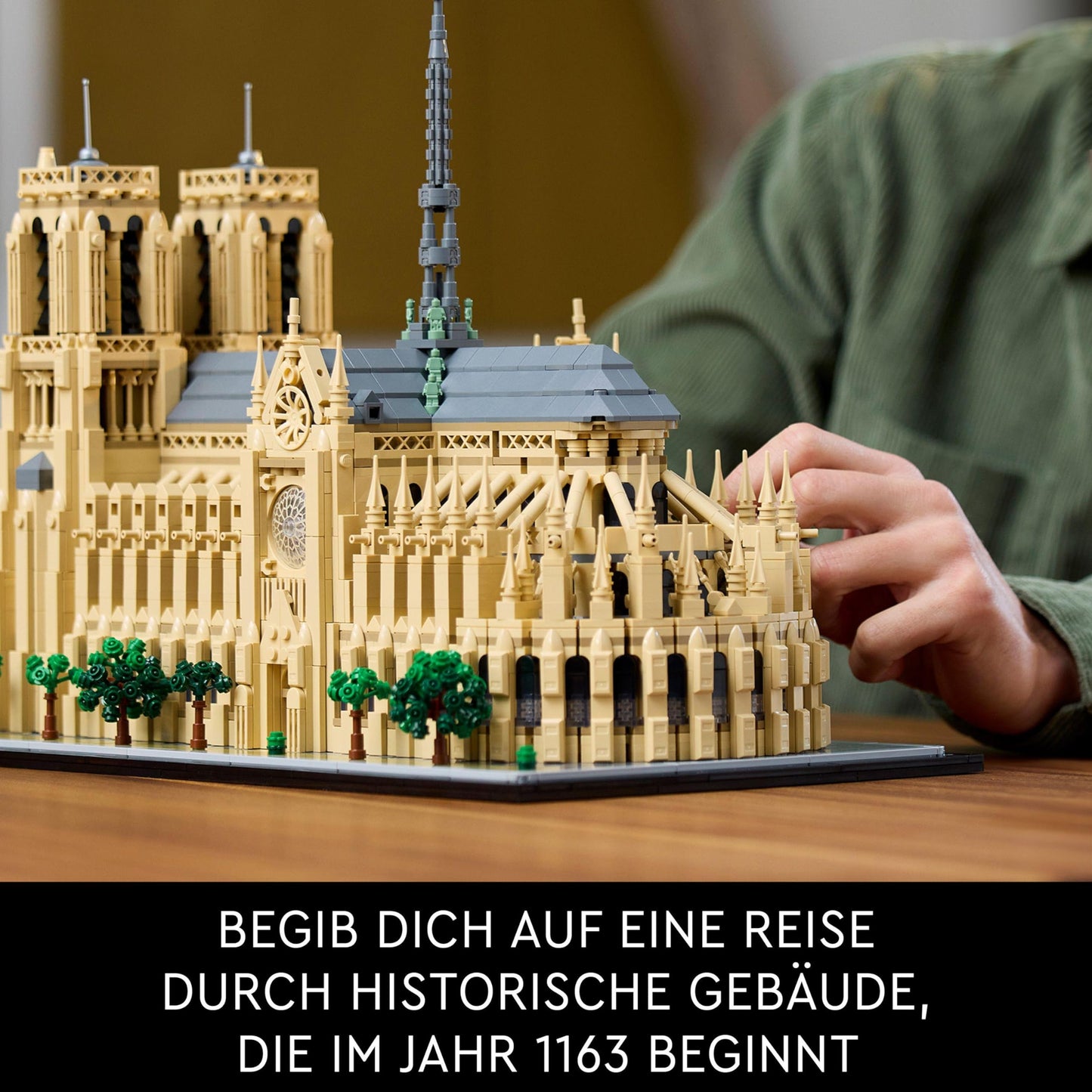 LEGO Architecture Notre-Dame de Paris, Sammlerstück für Erwachsene, Souvenir aus Frankreich, Geschenk für Frauen, Männer,