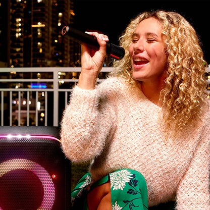 JBL PartyBox Wireless Mic – Set mit zwei digitalen kabellosen Mikrofonen und eingebautem Popfilter – Zubehör für die JBL PartyBox