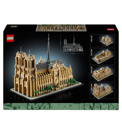 LEGO Architecture Notre-Dame de Paris, Sammlerstück für Erwachsene, Souvenir aus Frankreich, Geschenk für Frauen, Männer,