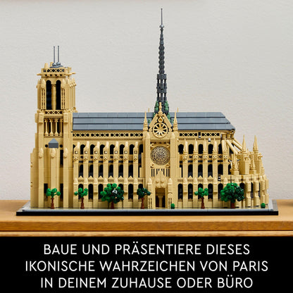 LEGO Architecture Notre-Dame de Paris, Sammlerstück für Erwachsene, Souvenir aus Frankreich, Geschenk für Frauen, Männer,
