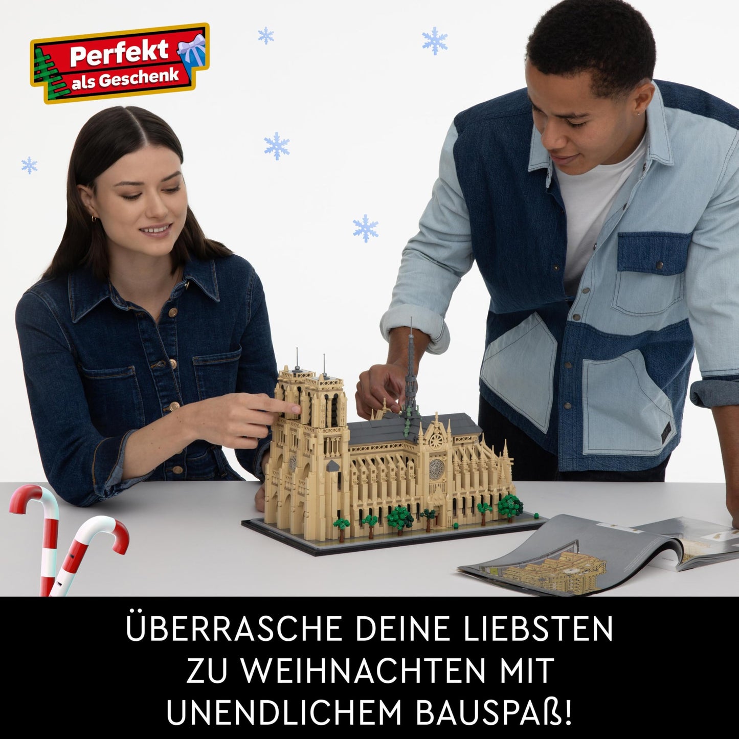 LEGO Architecture Notre-Dame de Paris, Sammlerstück für Erwachsene, Souvenir aus Frankreich, Geschenk für Frauen, Männer,