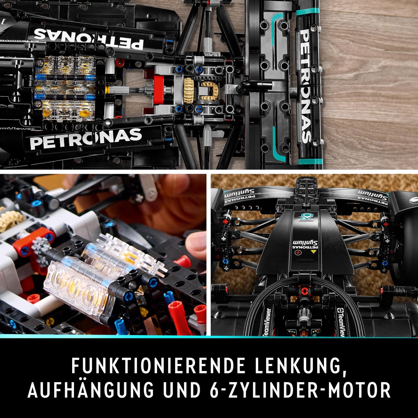 LEGO Technic Mercedes-AMG F1 W14 E Performance Set für Erwachsene, Maßstabsgetreuer Rennwagen Modellbausatz,