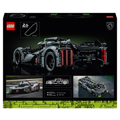 LEGO 42156 Technic Peugeot 9X8 24H Le Mans Hybrid Hypercar, legendärer Rennwagen, Modellauto-Bausatz für Erwachsene,